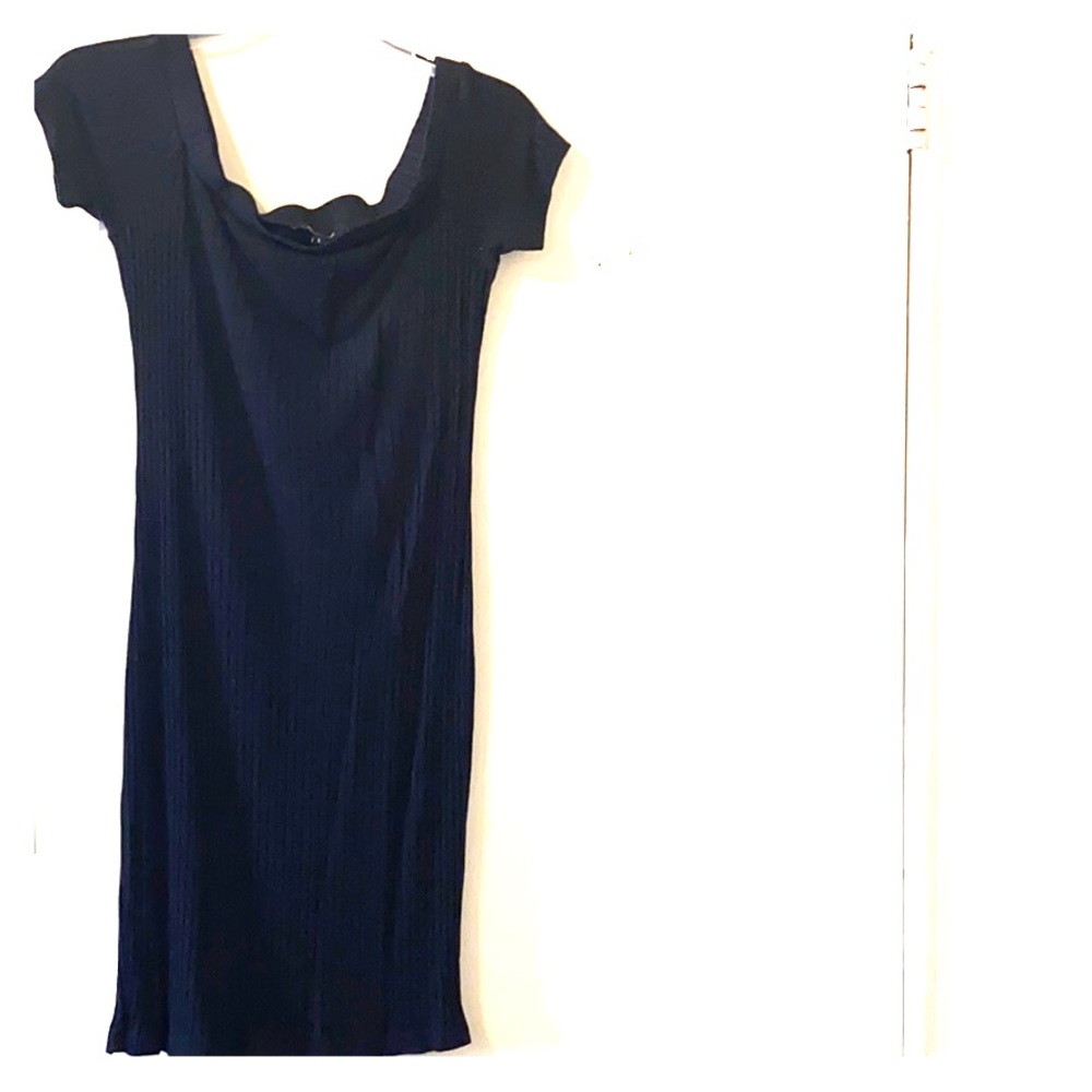 Comfy Black Mini Dress